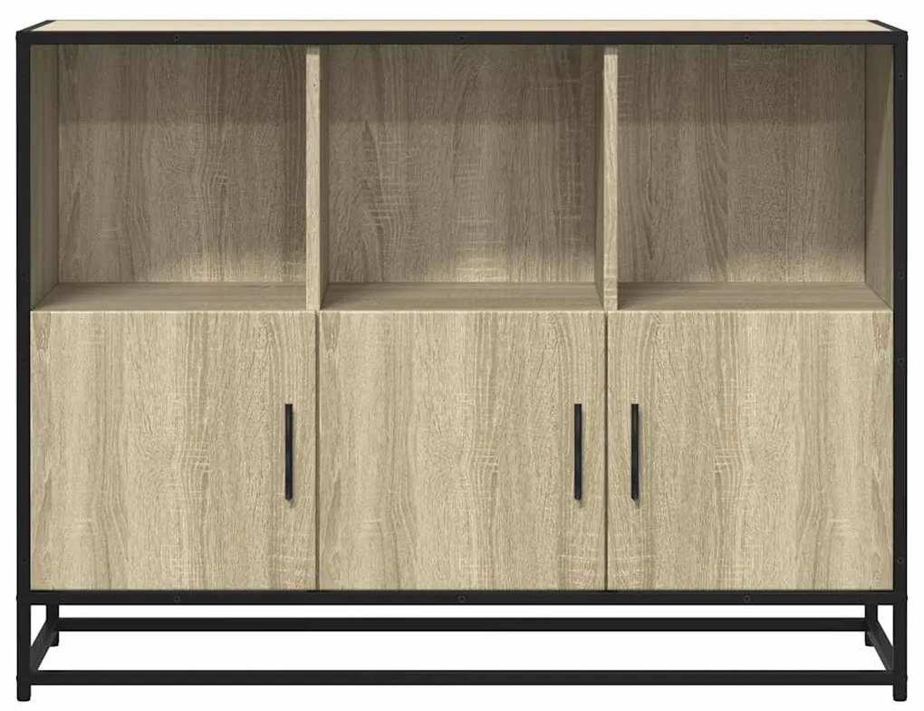 vidaXL Sideboard Sonoma Oak 100x35x76 cm Κατασκευασμένο ξύλο