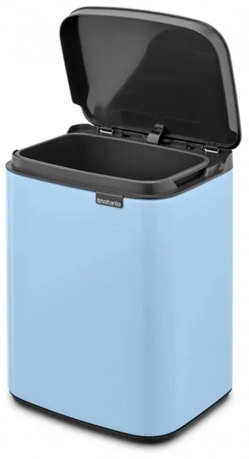 Κάδος Brabantia Bo Small 1006626, 4 L, Ομαλό και αθόρυβο άνοιγμα, Αντιολισθητική βάση, Μπλε ανοιχτόχρωμο