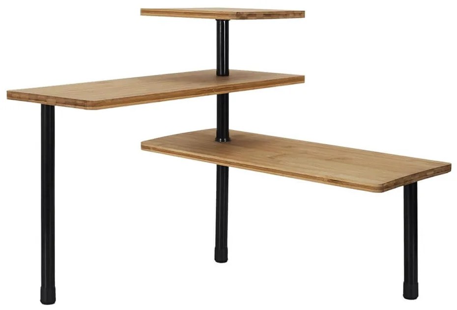 Ραφιέρα Οργάνωσης Cook Concept με 3 ράφια, 4 γάντζους και διαστάσεις 43x43x27cm