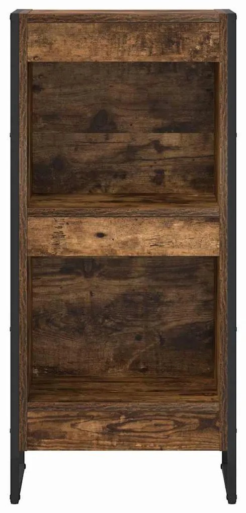 vidaXL Βιβλιοθήκη Καπνιστό Δρύς 80 x 30 x 155 εκ Επεξεργασμένο ξύλο