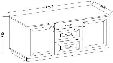 Μπουφές Yvette 2D3S