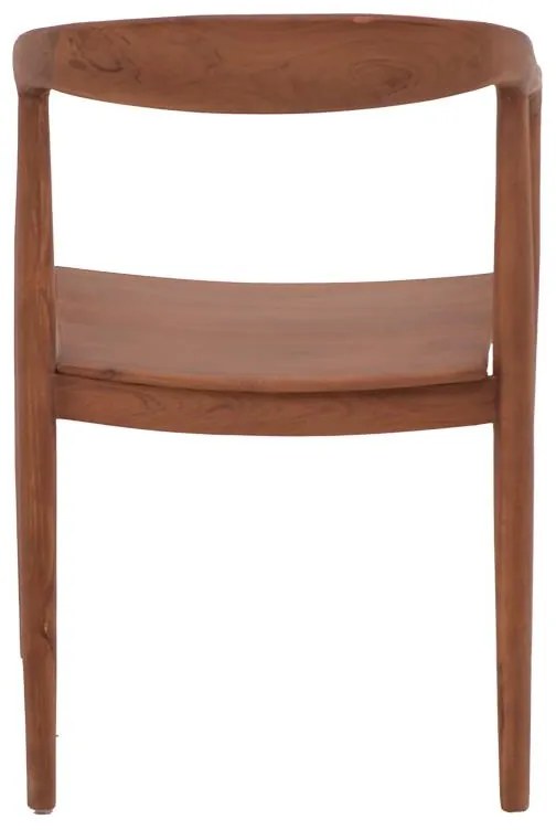 Καρέκλα - Πολυθρόνα Zonge σκελετός teak ξύλο σε καρυδί 54x57x76 εκ. 54x57x76 εκ.