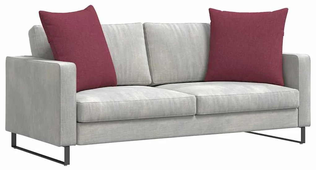 vidaXL Μαξιλάρι Καναπέ 2 pcs Κόκκινο 60 x 60 cm ύφασμα