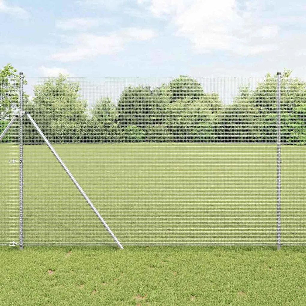 vidaXL Σιδηροπλέγμα 1.6x10 m, Γαλβανισμένος Χάλυβας