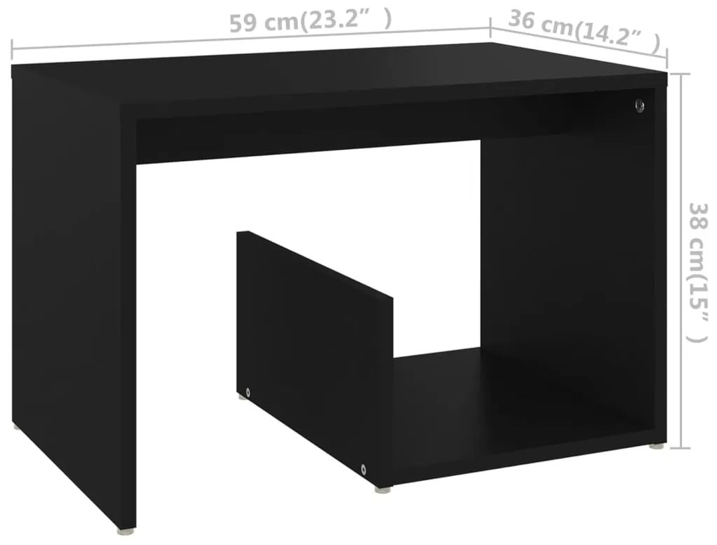 ΤΡΑΠΕΖΑΚΙ ΒΟΗΘΗΤΙΚΟ ΜΑΥΡΟ 59 X 36 X 38 ΕΚ. ΑΠΟ ΜΟΡΙΟΣΑΝΙΔΑ 806697