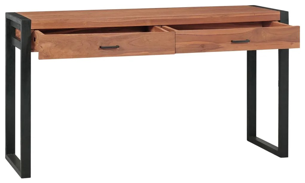 vidaXL Γραφείο με 2 Συρτάρια 140 x 40 x 75 εκ. Ξύλο Teak