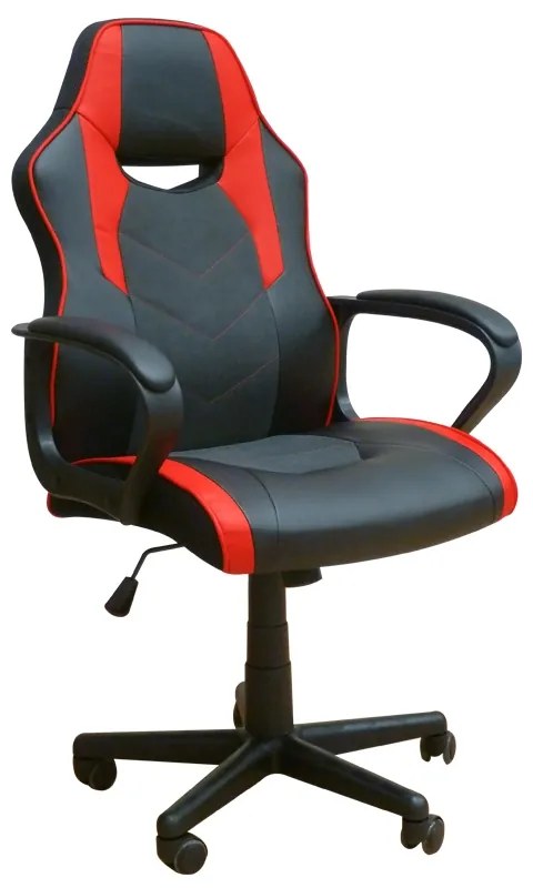 Πολυθρόνα Gaming A6210 Μαύρο/Κόκκινο PU 60.5x64.5x103-113cm