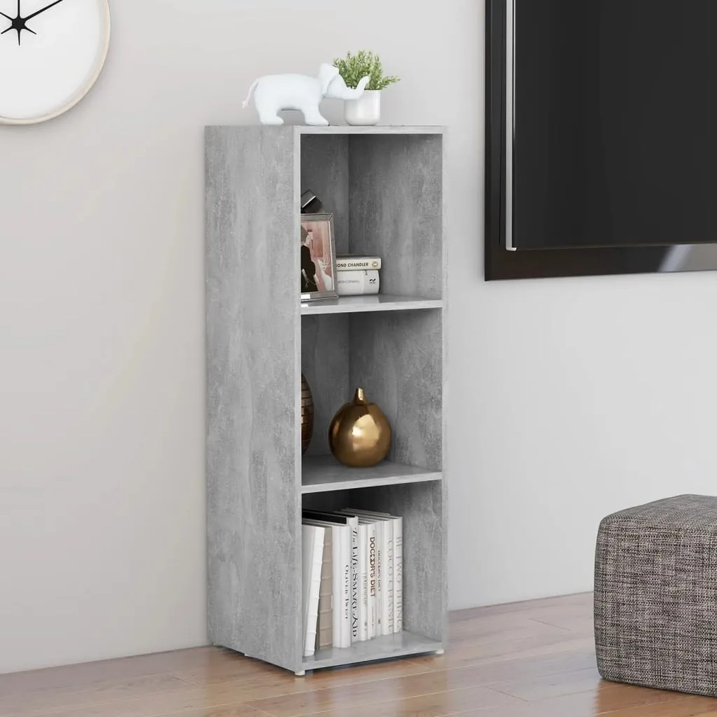vidaXL Έπιπλο Τηλεόρασης Γκρι Σκυρ. 107 x 35 x 37 εκ. από Επεξ. Ξύλο