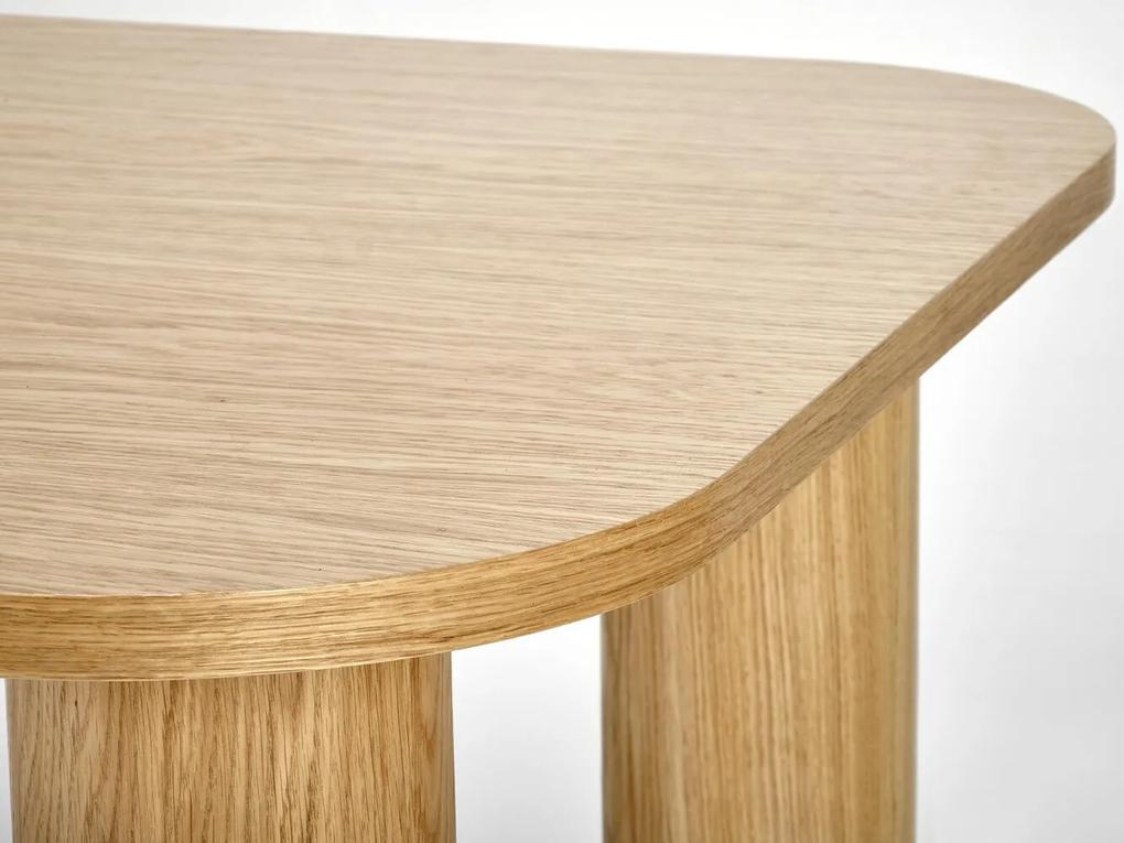 Τραπέζι Houston 1412, Δρυς, 77x100x160cm, 73 kg, Επιμήκυνση, Ινοσανίδες μέσης πυκνότητας, Φυσικό ξύλο καπλαμά | Epipla1.gr