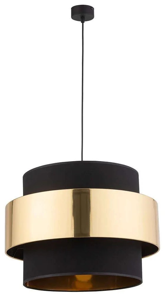 Φωτιστικό Οροφής Calisto New 4706 3xΕ27 15W Φ50cm 175cm Gold-Black TK Lighting