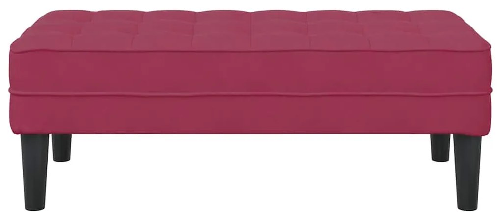 vidaXL Παγκάκι Κόκκινο 113 x 57 x 39 εκ. Βελούδο