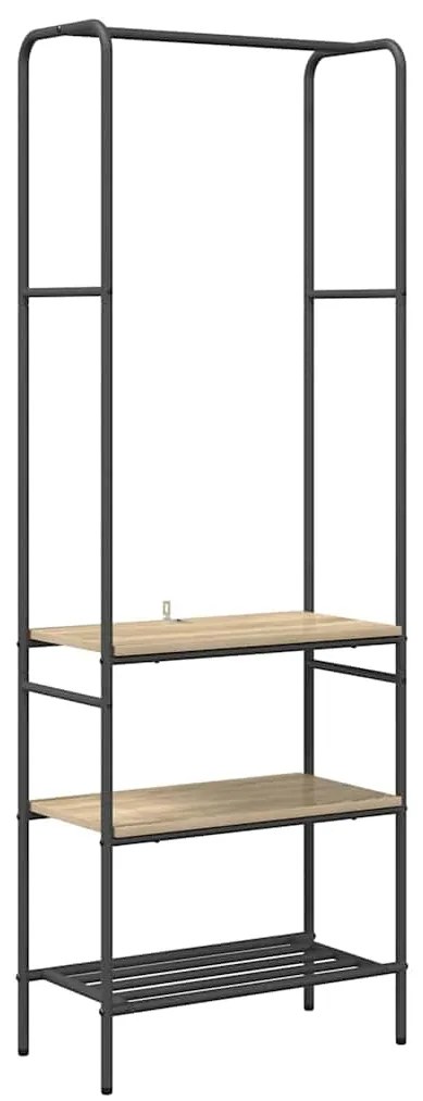 vidaXL Ράφι Ρούχων Δρύς Sonoma 60 x 30 x 171 εκ Επεξεργασμένο ξύλο