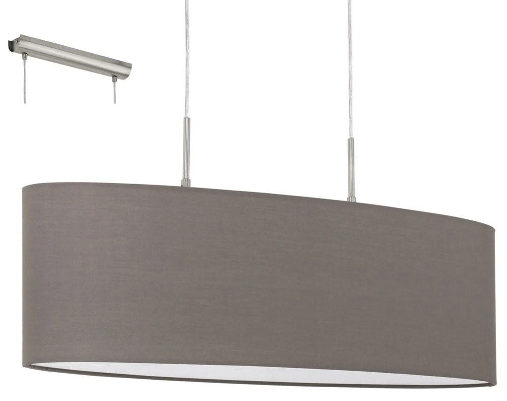 Φωτιστικό Οροφής Pasteri 31583 Anthracite-Brown Eglo Metal, Fabric
