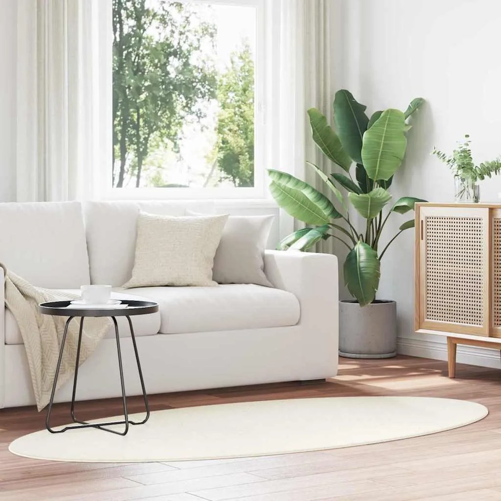 vidaXL Χαλί Κρεμ 100 x 200 cm Πολυεστέρας