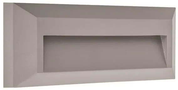 Απλίκα Φωτιστικό Τοίχου LED SLIM 2W IP65 PRO Eurolamp-145-52056-Γκρι 145-52056