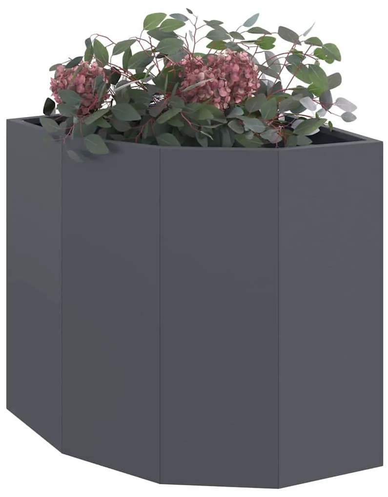 vidaXL Γωνιακό Ροδόδεντρο Ανθρακί 45 x 45 x 50 εκ Ατσάλι