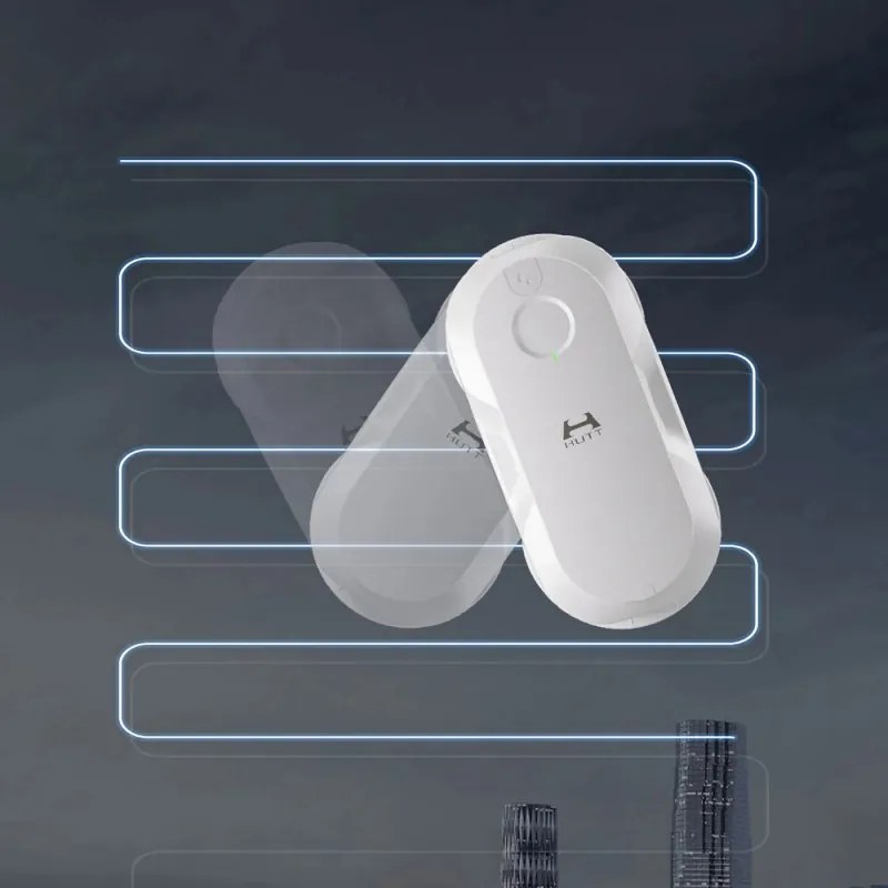 Ρομπότ καθαρισμού παραθύρων HUTT DDC56, 60 ml, 120W, 3000Pa, αισθητήρες AI, Ενσωματωμένο UPS, Έξυπνος αλγόριθμος, Λευκό