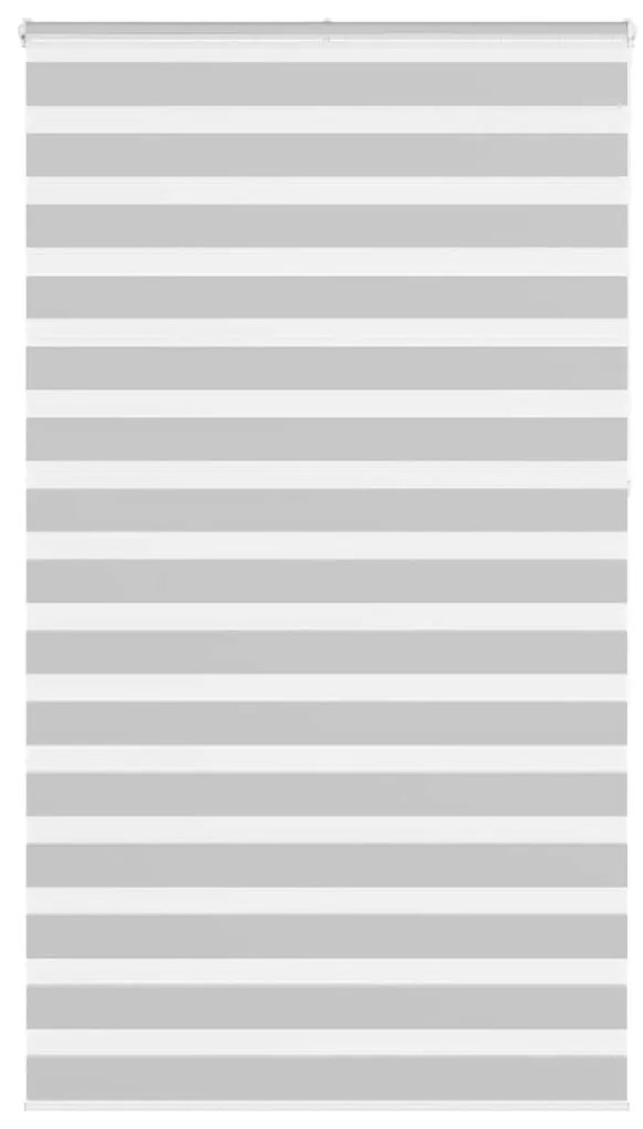 vidaXL Ζέβρα τυφλή Ανοιχτό Γκρι Πλάτος υφάσματος 125,9 εκ. Πολυεστέρας