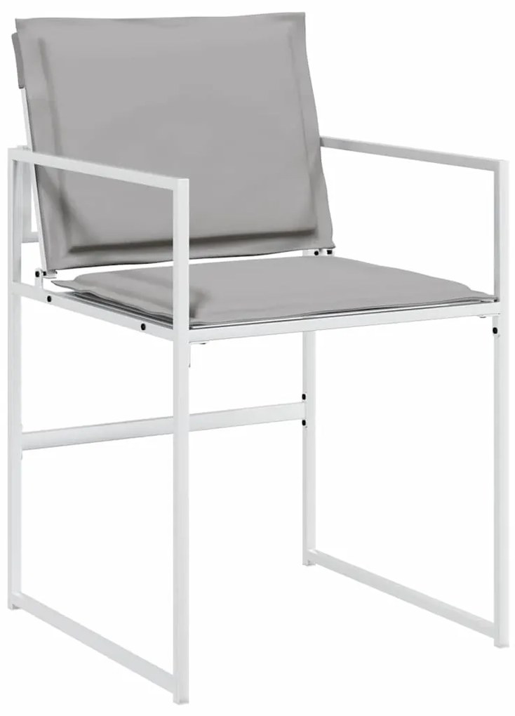 vidaXL Σέτ φαγητού για κήπο 5 pcs Λευκό 140 x 70 x 73 cm