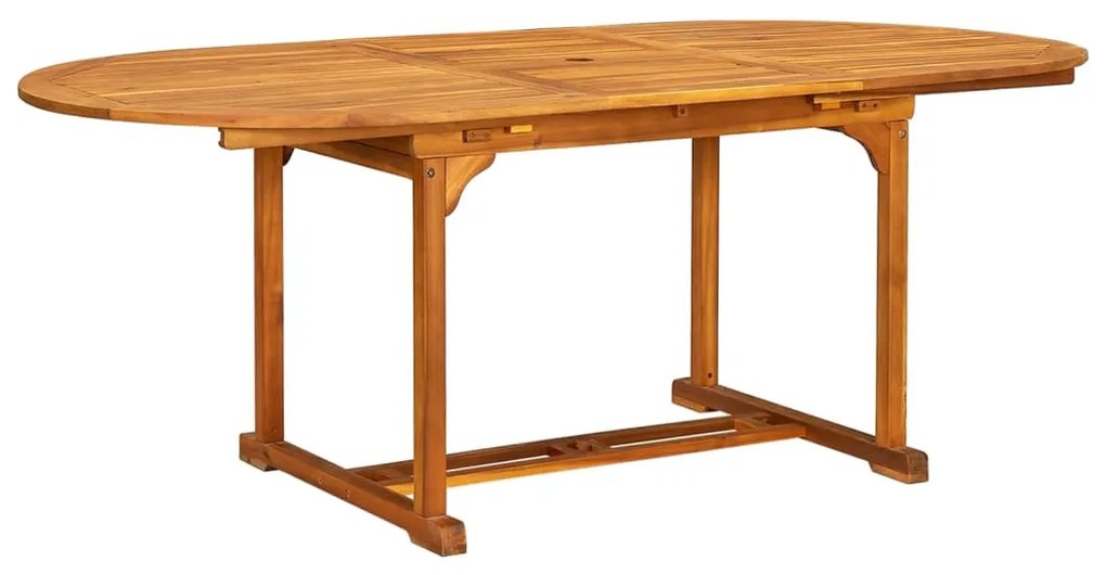 vidaXL Σετ Τραπεζαρίας Εξωτερικού Χώρου 7 τεμ. από Μασίφ Ξύλο Ακακίας