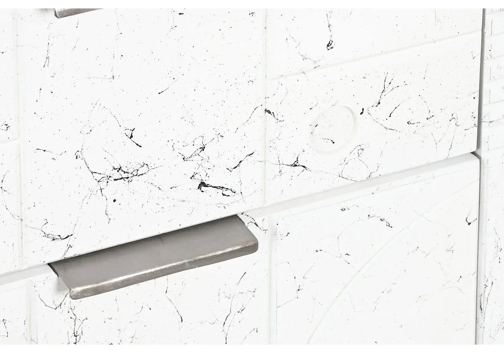 Σκευοθήκη DKD Home Decor Λευκό Σκούρο καφέ Ξύλο από Μάνγκο 150 x 43 x 80 cm