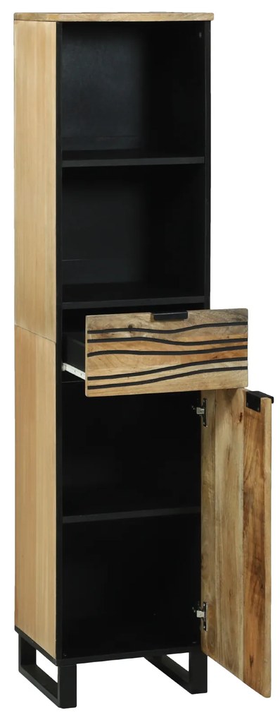 vidaXL Ντουλάπα Μπάνιου 38x33.5x160 εκ. από μασίφ ξύλο Μάνγκο