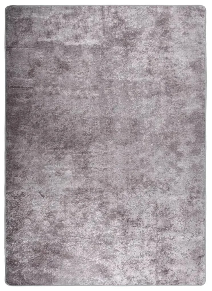 vidaXL Χαλί Πλενόμενο Αντιολισθητικό Γκρι 120 x 180 εκ.