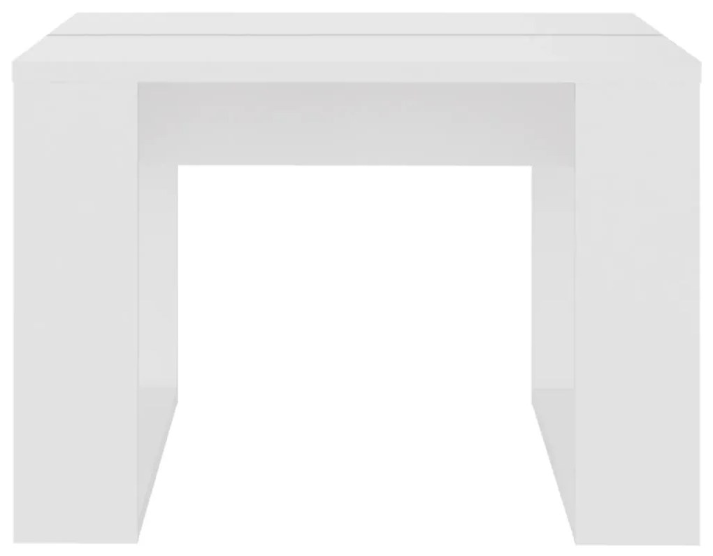 vidaXL Τραπέζι Βοηθητικό Λευκό 50 x 50 x 35 εκ. από Μοριοσανίδα