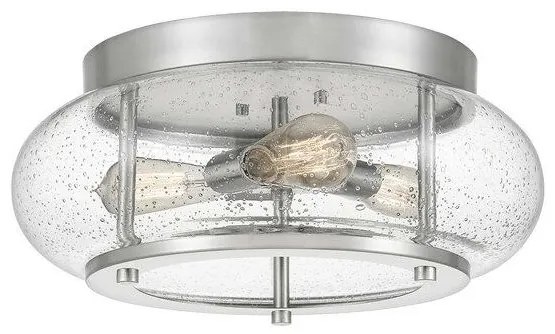 Πλαφονιέρα Φωτιστικό Οροφής 3xE27 Ύψος 18cm Trilogy Elstead Lighting-QZ-TRILOGY-FM-BN-Νίκελ Ματ QZ-TRILOGY-FM-BN