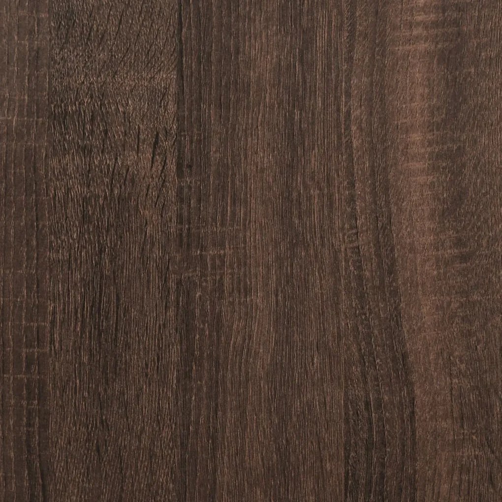 Κουτί Αποθήκευσης με Καφέ Δρυς 40x40x51,5 εκ. Επεξ. Ξύλο - Καφέ