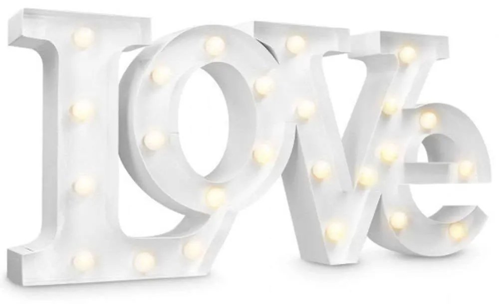 Φωτιστικό Επιτραπέζιο Με Μπαταρία Love 41038 46x21x5cm Led White Navaris