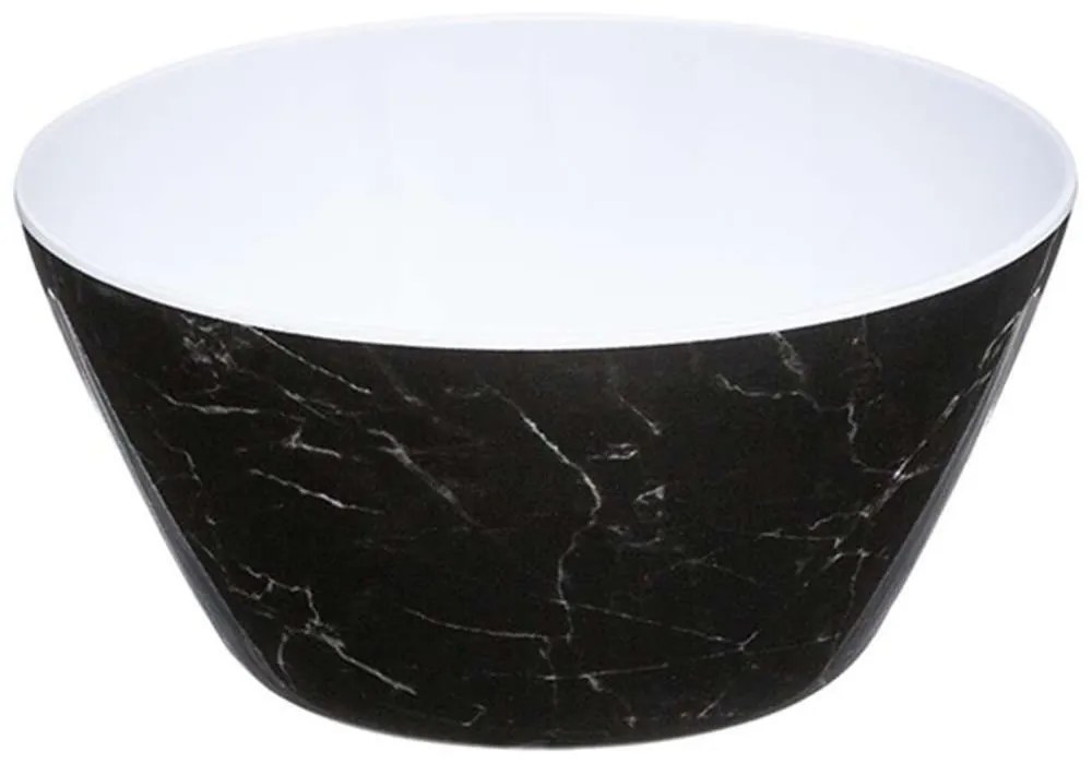 Σαλατιέρα Μελαμίνης 07.151407B Φ15cm Marble Black Small Μελαμίνη