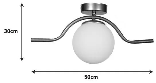 Φωτιστικό οροφής Jacken Ε27 χρυσό μέταλλο 50x30x30εκ 30x30x50 εκ.