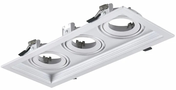WHITE COLOR SPOT 3xGU10 130x320 ACA XMGU3W