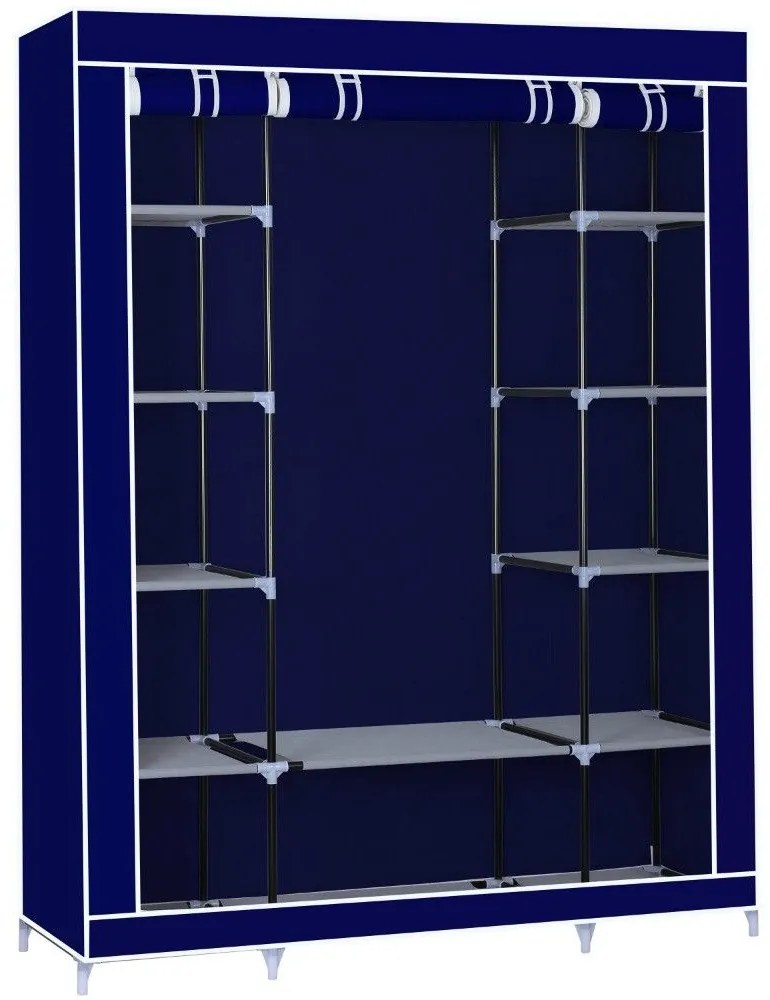 Φορητή υφασμάτινη ντουλάπα Herzberg HG-8009-BL Μπλε