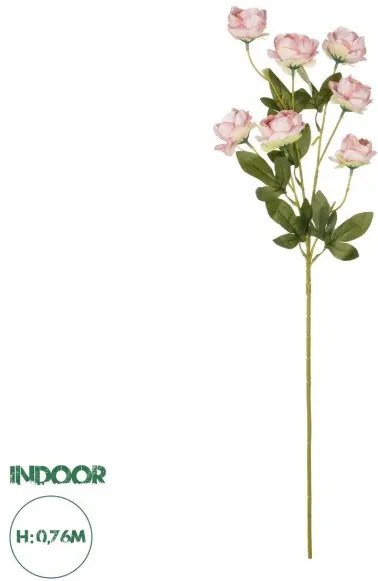 Artificial Garden PINK BRANCH PEONY 21296 Τεχνητό Διακοσμητικό Κλαδί Ρόζ Παιώνιας Y76cm Globostar-21296-Ροζ 21296