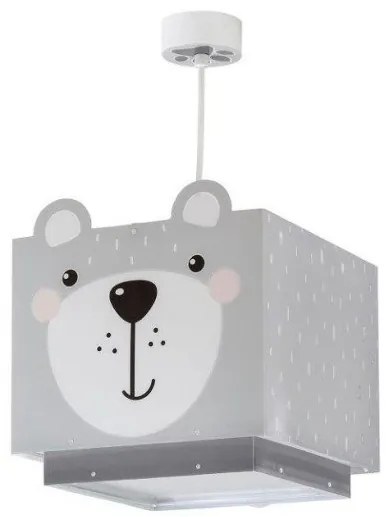 Παιδικό Κρεμαστό Φωτιστικό Οροφής 64572 Little Teddy Ango Dalber-64572-Γκρι 64572