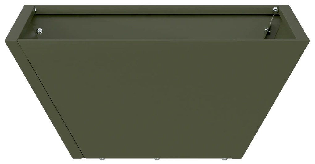 vidaXL Γλάστρα Κήπου  Πράσινη Μεταλλική 35x35x15 cm από χάλυβα