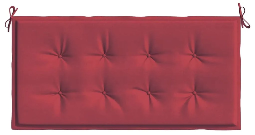 vidaXL Μαξιλάρι Πάγκου Κήπου Μπορντό 100x50x4 εκ. Ύφασμα Oxford