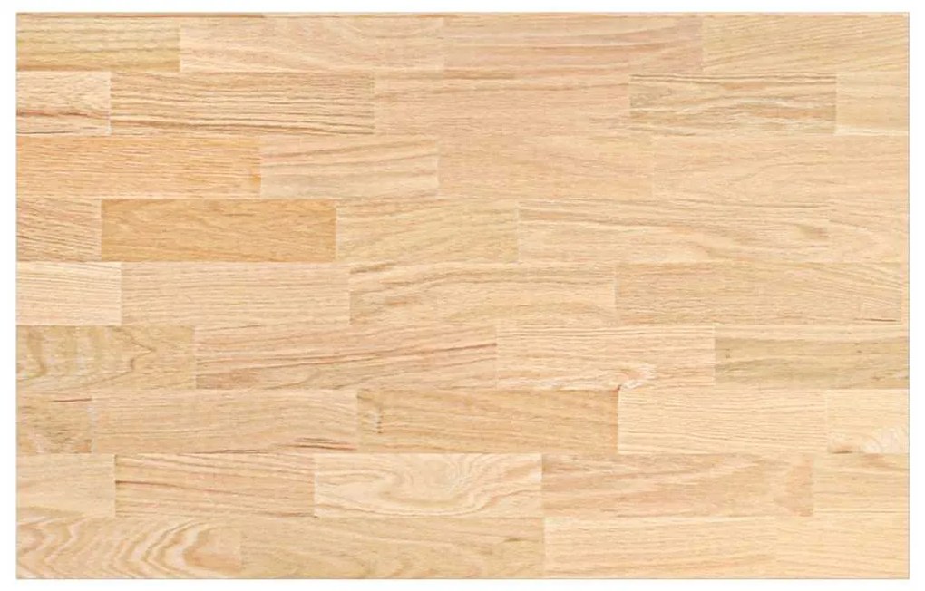 vidaXL πάγκος εργασίας κουζίνας 100x63,5x2,7 εκ. στερεό δρυς ορθογώνιο