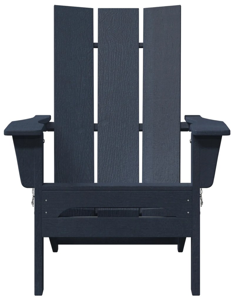 vidaXL Folding Adirondack Chair Ναυτικό Μπλε 74.5x80.5x90 εκ. HDPE