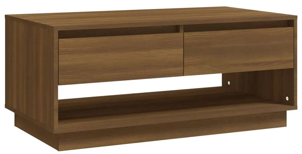 vidaXL Τραπεζάκι Σαλονιού Καφέ Δρυς 102x55x44 εκ. Επεξεργασμένο Ξύλο