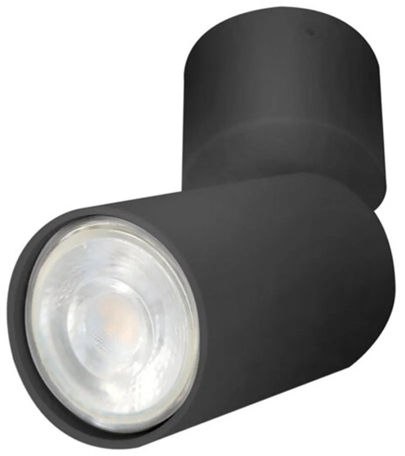 Φωτιστικό Οροφής - Σποτ Linz GU10 7W 360° Φ5,6x9,5cm Black Bot Lighting