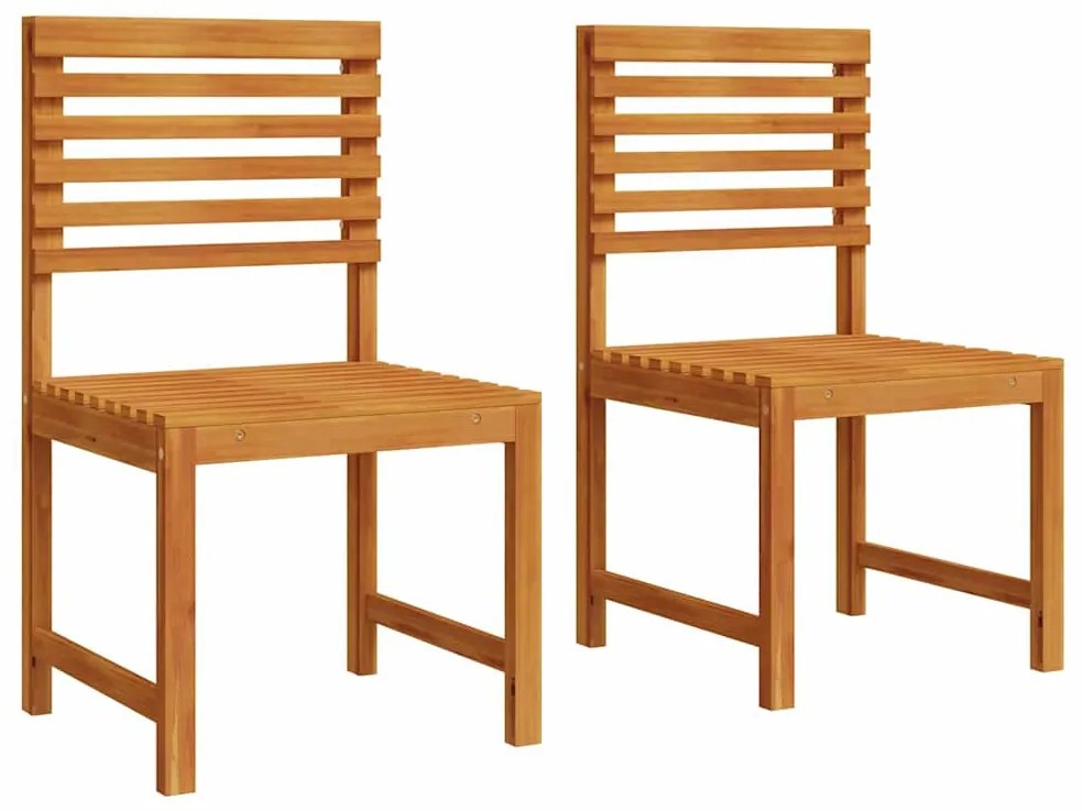 vidaXL Καρέκλα Κήπου 2 pcs Καφέ 50 x 50 x 91 εκ. Μασίφ ξύλο ακακίας