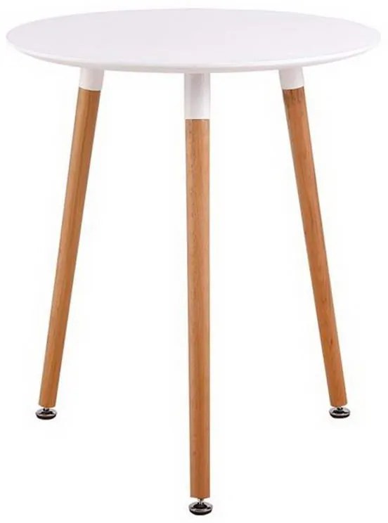 Τραπέζι Art Ε7089,1 D. 60 H.70cm White Mdf, Wood