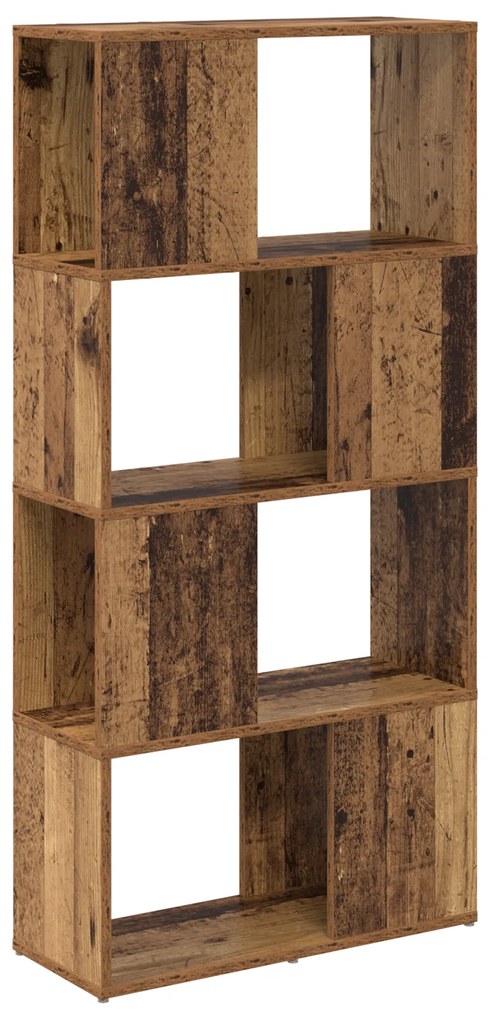 vidaXL Μονάδα Αποθήκευσης Παλαιό ξύλο MDF 60 x 24 x 124 εκ.