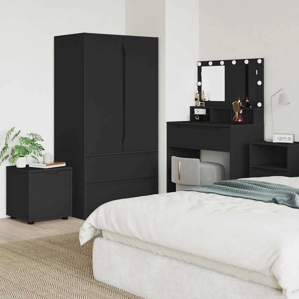 Ντουλάπι Μπάνιου Μαύρο 40,5 x 40 x 44 εκ Επεξεργασμένο ξύλο