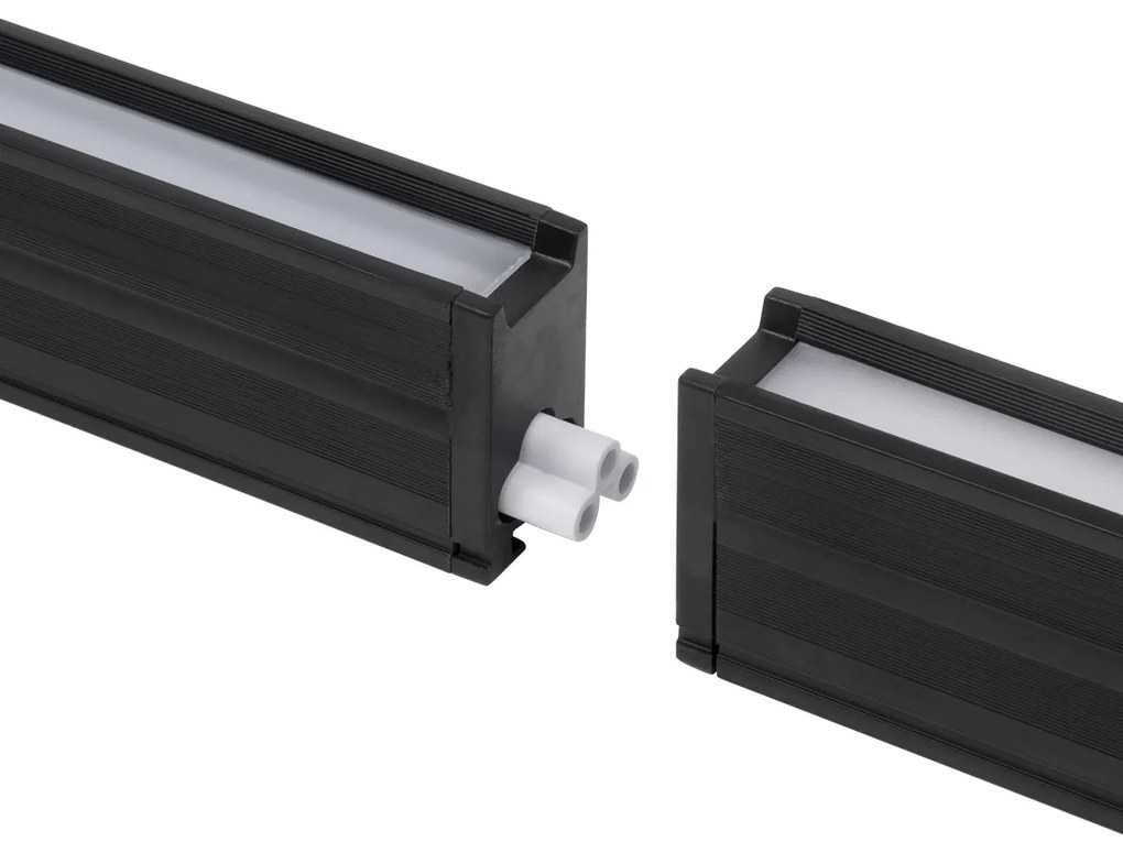 GloboStar OFFICE 61025-P Γραμμικό Κρεμαστό Φωτιστικό Linear LED 18W 2170lm 120° AC 220-240V Μ120 x Π2 x Υ4cm Θερμό Λευκό 2700K - Μαύρο - 3 Years Warranty - 61025-1