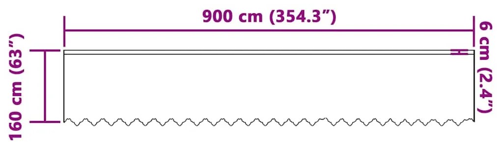 vidaXL Κουρτίνες με κουρτίνες Λευκό 900 x 160 εκ. Πολυεστέρας