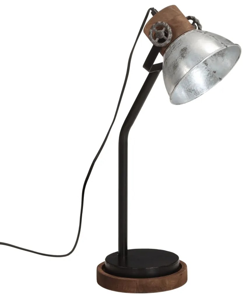Φωτιστικό Γραφείου 25 W Vintage Ασημί 18x18x60 εκ. Ε27 - Ασήμι